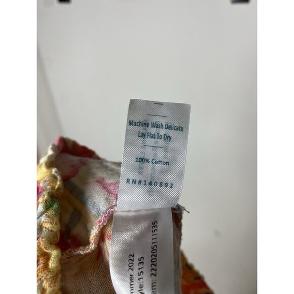 Marine Layer Women's Medium Maxi Skirt Cotton Gauze Floral Tiered Cottage Boho - Picture 7 of 7